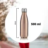 BORRACCIA SPORTIVA 500 ML ACCIAIO INOX DOPPIA PARETE PER SPORT SCUOLA UFFICIO