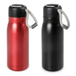 BORRACCIA TERMICA IN ACCIAIO THERMOS CON LACCIO 350 ML COLORI ASSORTITI 221321