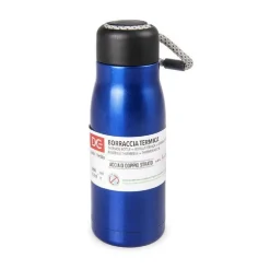 BORRACCIA TERMICA IN ACCIAIO THERMOS CON LACCIO 350 ML COLORI ASSORTITI 221321