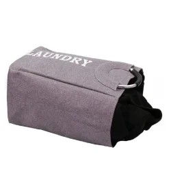 BORSA CESTO PORTA BIANCHERIA CONTENITORE BUCATO CON MANICI