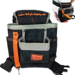 BORSA MARSUPIO CINTURA PORTA ATTREZZI DA LAVORO UTENSILI ELETTRICISTA MURATORE