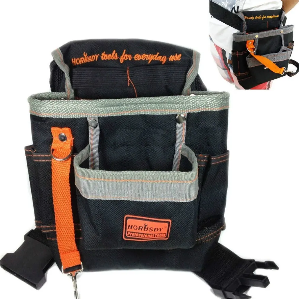 BORSA MARSUPIO CINTURA PORTA ATTREZZI DA LAVORO UTENSILI ELETTRICISTA MURATORE