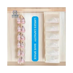 BORSA ORGANIZER PORTA SCARPE ANTIPOLVERE IN TESSUTO RUOTABILE PER ARMADIO