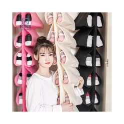 BORSA ORGANIZER PORTA SCARPE ANTIPOLVERE IN TESSUTO RUOTABILE PER ARMADIO