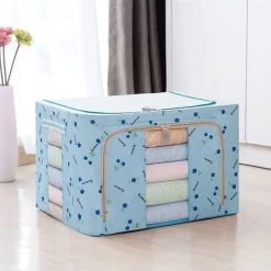 BORSA PORTAOGGETTI MULTIFUNZIONALE PIEGHEVOLE TESSUTO CON FINESTRA MANICI 66LT 50X40X33CM