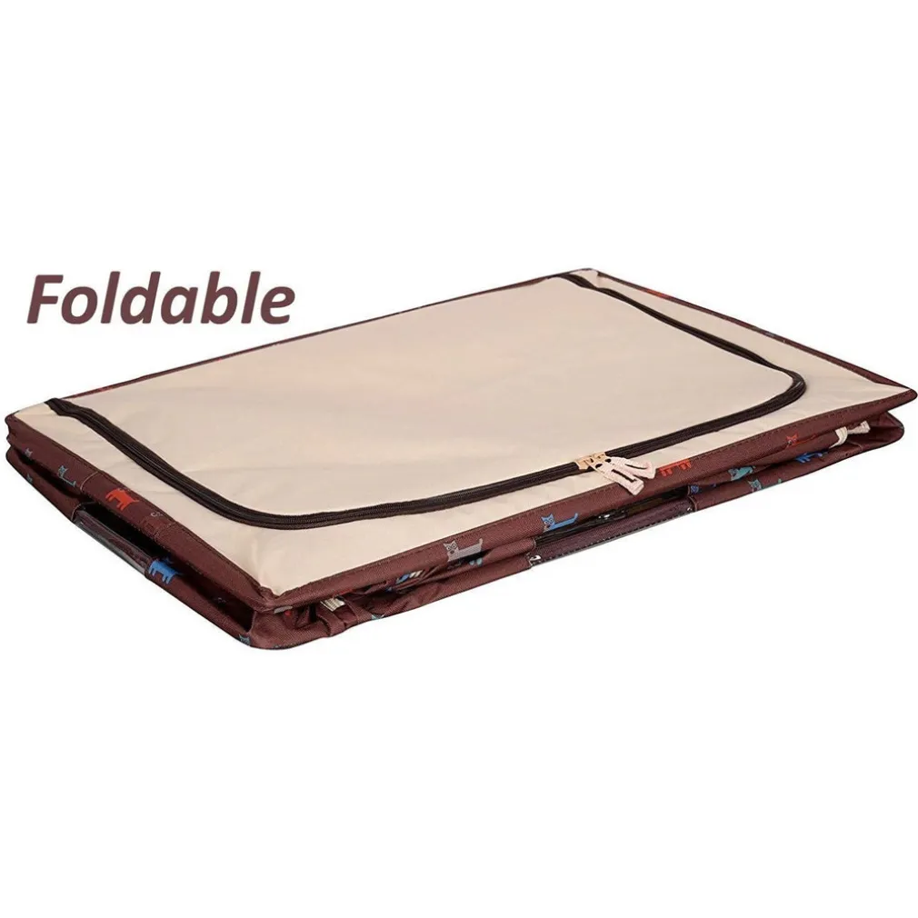 BORSA PORTAOGGETTI MULTIFUNZIONALE PIEGHEVOLE TESSUTO CON FINESTRA MANICI 66LT 50X40X33CM