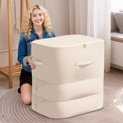 BORSA PORTAOGGETTI PER PIUMINO ORGANIZER A COMPRESSIONE CONTENITORE ANTIPOLVERE RESISTENTE