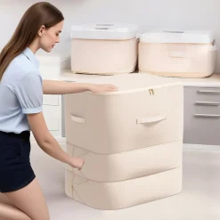 BORSA PORTAOGGETTI PER PIUMINO ORGANIZER A COMPRESSIONE CONTENITORE ANTIPOLVERE RESISTENTE