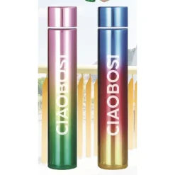 BOTTIGLIA BORRACCIA TERMICA ACCIAIO THERMOS 280ML PORTA VIVANDE COLORATO TX-8260