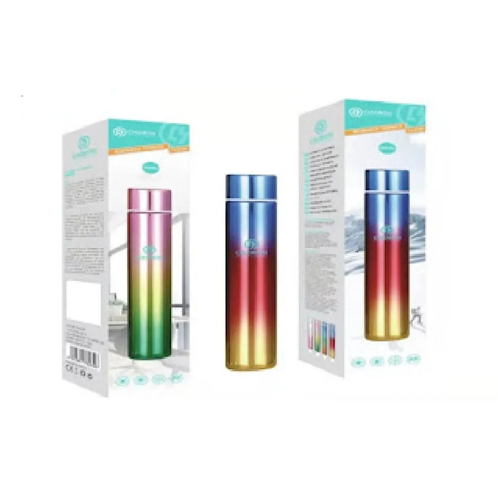 BOTTIGLIA BORRACCIA TERMICA ACCIAIO THERMOS 280ML PORTA VIVANDE COLORATO TX-8260