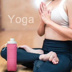 BOTTIGLIA PIEGHEVOLE SALVASPAZIO 600 ML BORRACCIA TERMICA PORTATILE DA BORSETTA