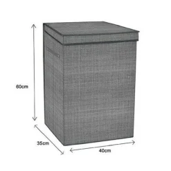BOX CESTO CESTA SALVASPAZIO PORTATUTTO GIOCATTOLI BIANCHERIA 40X35X60 CM 79414