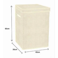 BOX CESTO CESTA SALVASPAZIO PORTATUTTO GIOCATTOLI BIANCHERIA 40X35X60 CM 79414