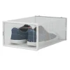 BOX CONTENITORE PER SCARPE CALZATURE SCATOLA PORTASCARPE 33.4X23X14.5CM TRASPARENTE 87646