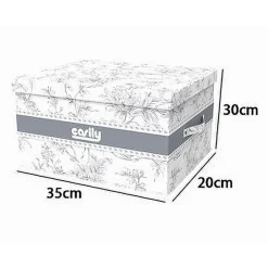 BOX PORTATUTTO SCATOLA CONTENITORE SALVASPAZIO ORGANIZER 35X30X20CM FANTASIA 87321