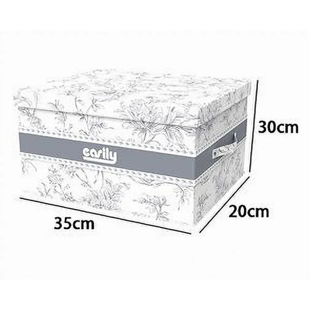 BOX PORTATUTTO SCATOLA CONTENITORE SALVASPAZIO ORGANIZER 35X30X20CM FANTASIA 87321