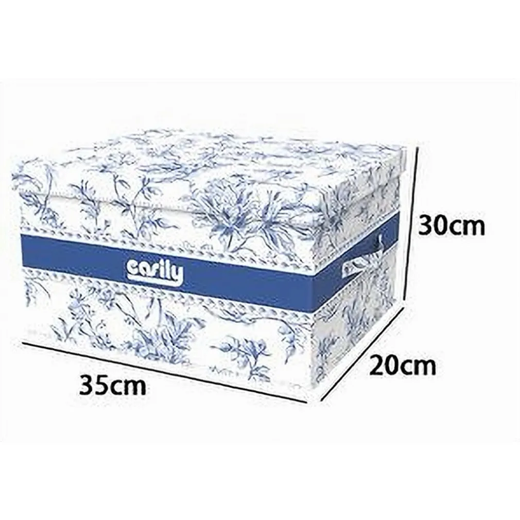 BOX PORTATUTTO SCATOLA CONTENITORE SALVASPAZIO ORGANIZER 35X30X20CM FANTASIA 87321