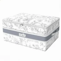 BOX PORTATUTTO SCATOLA SALVASPAZIO CONTENITORE ORGANIZER 51X40X24CM FANTASIA 87320
