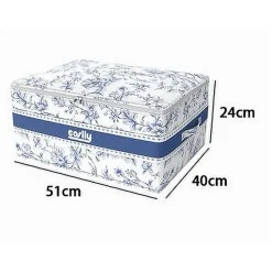 BOX PORTATUTTO SCATOLA SALVASPAZIO CONTENITORE ORGANIZER 51X40X24CM FANTASIA 87320