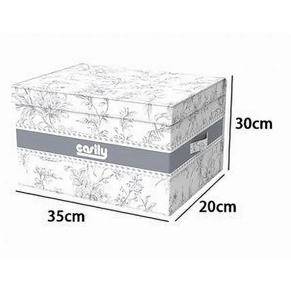 BOX PORTATUTTO SCATOLA SALVASPAZIO CONTENITORE ORGANIZER 35X30X20CM FANTASIA 87314