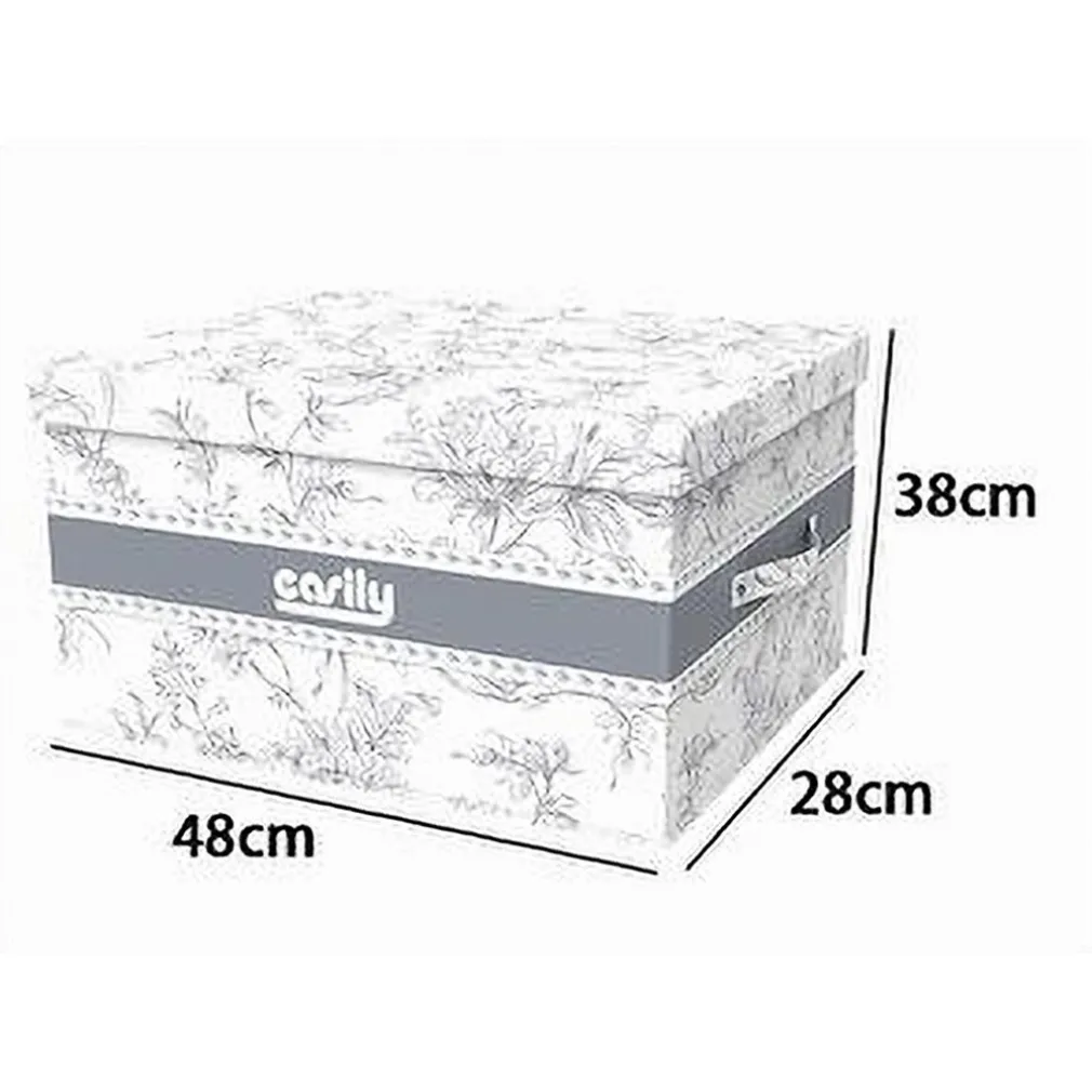 BOX PORTATUTTO SCATOLA SALVASPAZIO CONTENITORE ORGANIZER 48X38X28CM FANTASIA 87322