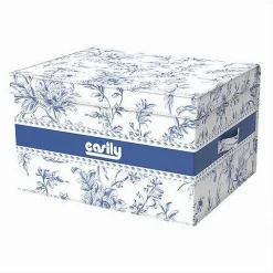 BOX PORTATUTTO SCATOLA SALVASPAZIO CONTENITORE ORGANIZER 50X40X25CM FANTASIA 87317