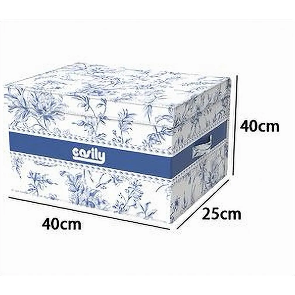 BOX PORTATUTTO SCATOLA SALVASPAZIO CONTENITORE ORGANIZER 40X40X25CM FANTASIA 87316