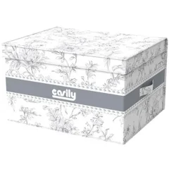 BOX PORTATUTTO SCATOLA SALVASPAZIO CONTENITORE ORGANIZER 40X40X25CM FANTASIA 87316