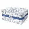 BOX PORTATUTTO SCATOLA SALVASPAZIO CONTENITORE ORGANIZER 45X35X20CM FANTASIA 87319