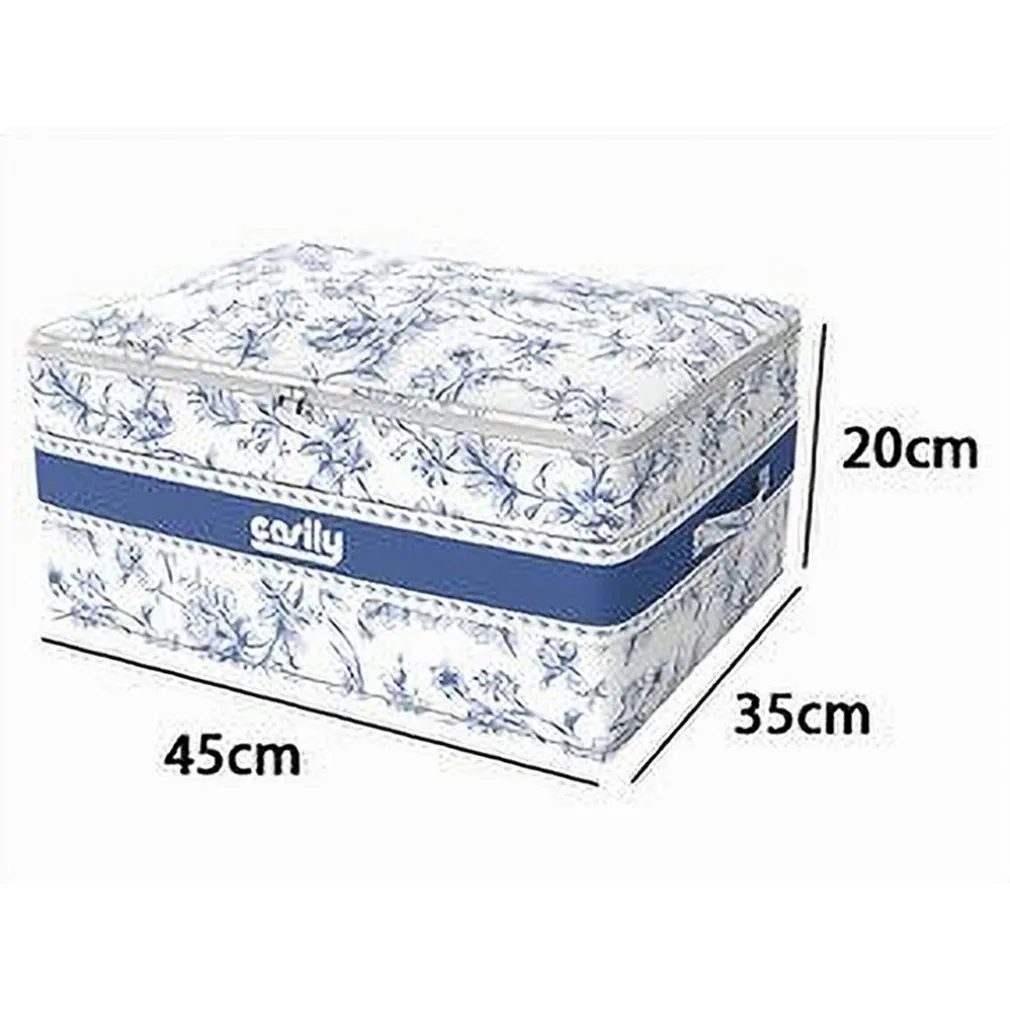 BOX PORTATUTTO SCATOLA SALVASPAZIO CONTENITORE ORGANIZER 45X35X20CM FANTASIA 87319