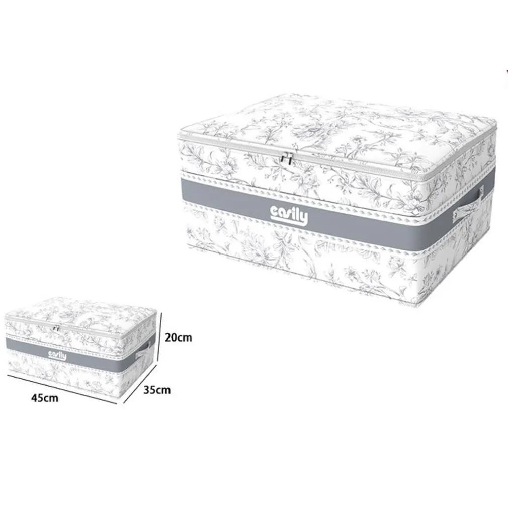 BOX PORTATUTTO SCATOLA SALVASPAZIO CONTENITORE ORGANIZER 45X35X20CM FANTASIA 87319