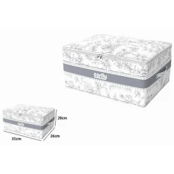 BOX PORTATUTTO SCATOLA SALVASPAZIO CONTENITORE ORGANIZER 35X26X20CM FANTASIA 87318