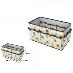 BOX SCATOLA SALVASPAZIO 15 TASCHE CONTENITORE PORTA OGGETTI ORGANIZER 24x12.5x13