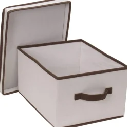 BOX SCATOLA SALVASPAZIO ARMADIO CONTENITORE PORTA OGGETTI ORGANIZER 30x40x25 CM