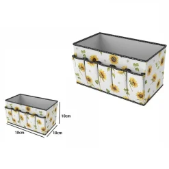 BOX SCATOLA SALVASPAZIO ARMADIO CONTENITORE PORTA OGGETTI ORGANIZER 18x10x10 CM