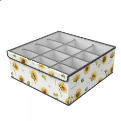 BOX SCATOLA SALVASPAZIO ARMADIO 12 CONTENITORi PORTA OGGETTI ORGANIZER 32x32x12