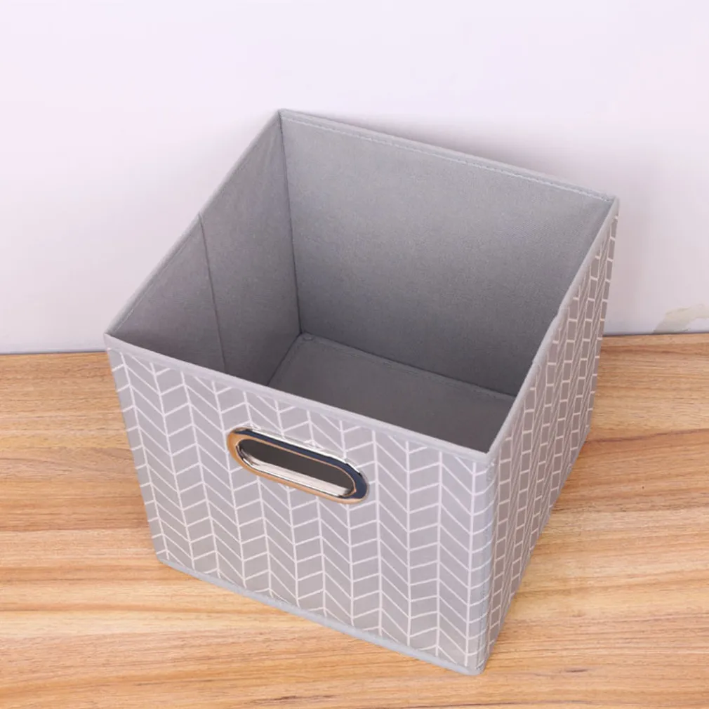BOX SCATOLA SALVASPAZIO ARMADIO CONTENITORE PORTA OGGETTI ORGANIZER 25x25x25 CM