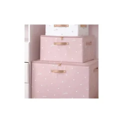 BOX SCATOLA SALVASPAZIO ARMADIO CONTENITORE PORTA OGGETTI ORGANIZER 40x30x25 CM