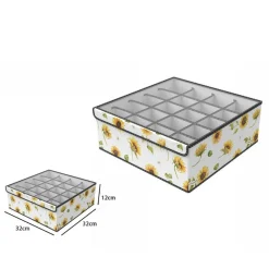 BOX SCATOLA SALVASPAZIO ARMADIO 20 CONTENITORI PORTA OGGETTI ORGANIZER 32x32x12