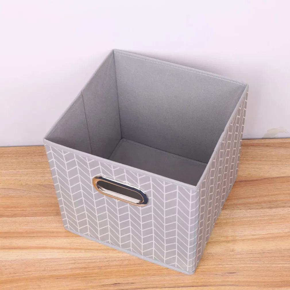 BOX SCATOLA SALVASPAZIO ARMADIO CONTENITORE PORTA OGGETTI ORGANIZER 25x25x25 CM