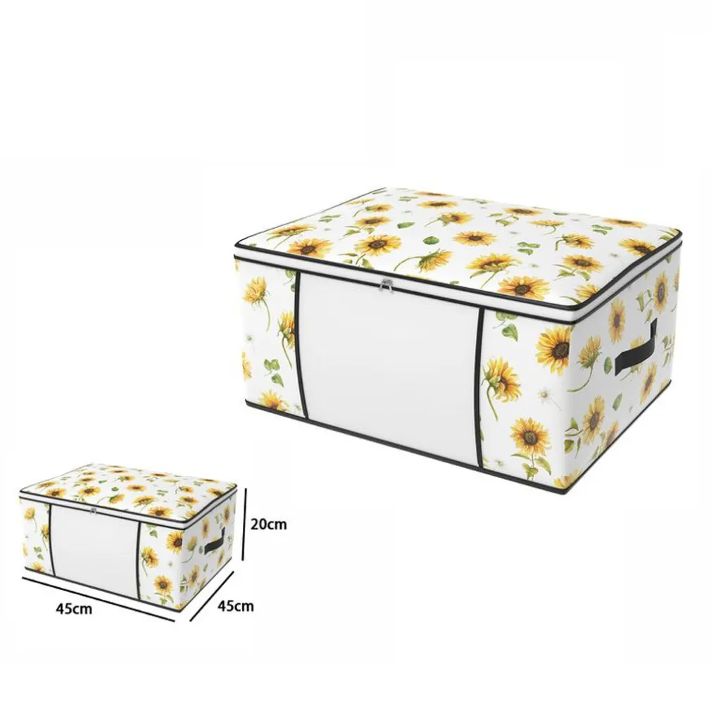 BOX SCATOLA SALVASPAZIO ARMADIO CONTENITORE PORTA OGGETTI ORGANIZER 45x45x20 CM