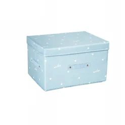 BOX SCATOLA SALVASPAZIO ARMADIO CONTENITORE PORTA OGGETTI ORGANIZER 35x30x20 CM