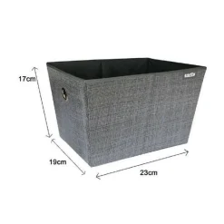 BOX SCATOLA SALVASPAZIO PORTATUTTO CONTENITORE ARMADI ORGANIZER 19X23X17CM 69724