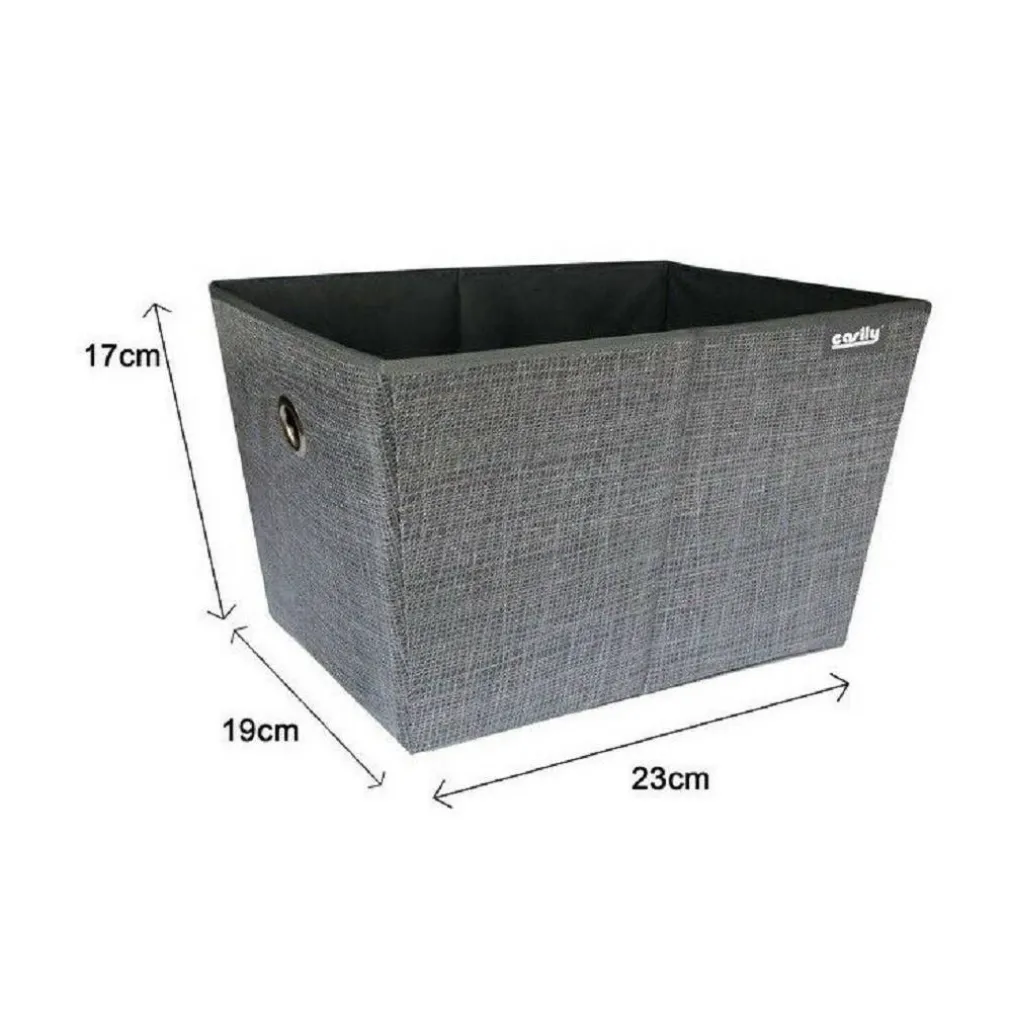 BOX SCATOLA SALVASPAZIO PORTATUTTO CONTENITORE ARMADI ORGANIZER 19X23X17CM 69724