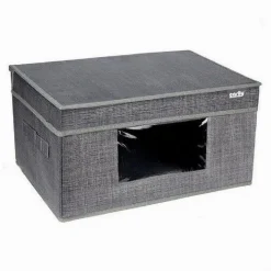 BOX SCATOLA SALVASPAZIO PORTATUTTO CONTENITORE ORGANIZER 40 X 30 X 20 CM 69699