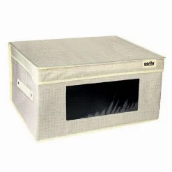 BOX SCATOLA SALVASPAZIO PORTATUTTO CONTENITORE ORGANIZER 40 X 30 X 20 CM 69699