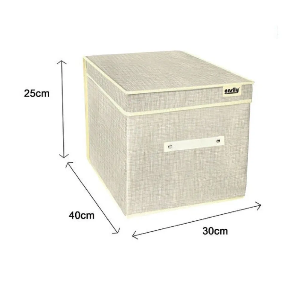 BOX SCATOLA SALVASPAZIO PORTATUTTO CONTENITORE ORGANIZER 25 X 40 X 30 CM 69694