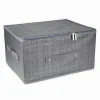 BOX SCATOLA SALVASPAZIO PORTATUTTO CONTENITORE ORGANIZER CERNIERA 79416 45X35X20CM