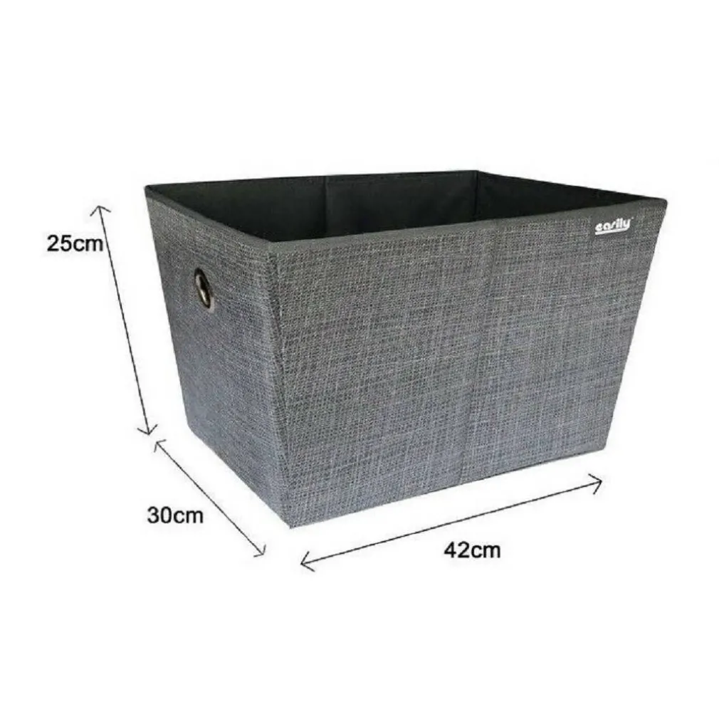 BOX SCATOLA SALVASPAZIO PORTATUTTO CONTENITORE ARMADI ORGANIZER 25X30X42CM 69726