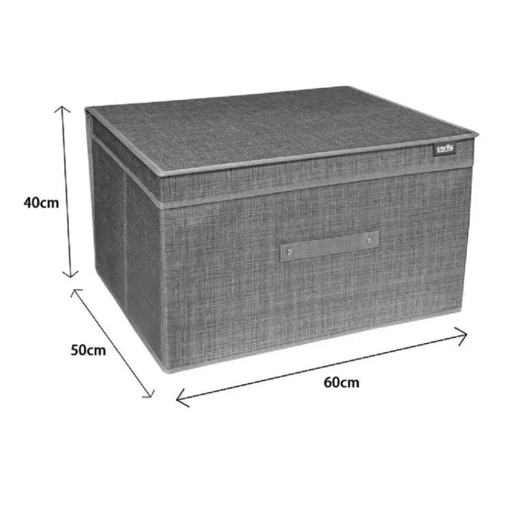 BOX SCATOLA SALVASPAZIO PORTATUTTO CONTENITORE ORGANIZER 40 X 50 X 60 CM 69999